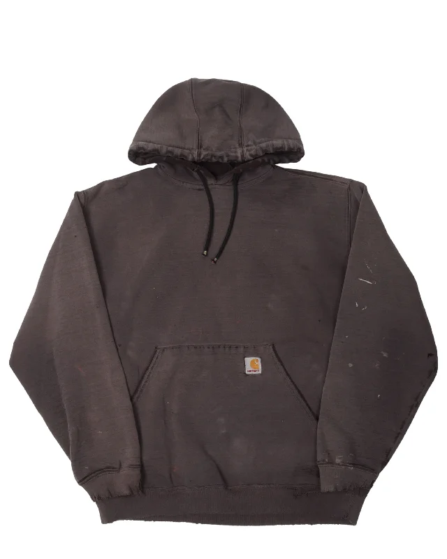 Carhartt Distressed Hoodie Hooded Sweatshirt Casual Wear Street Style