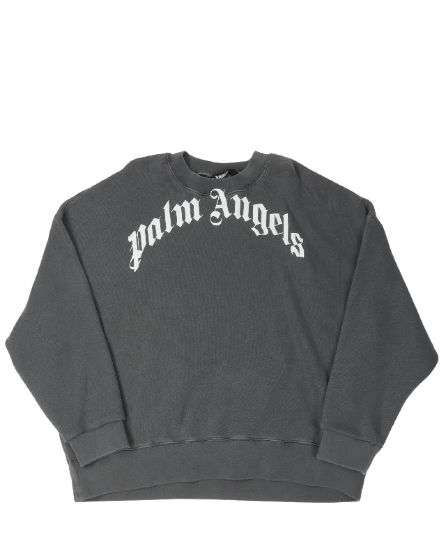 Graphic Sweatshirt Hoodie with Hem Applique Textured Unique
