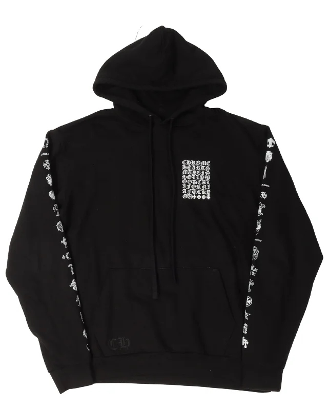 Eyechart Logo Hoodie Hoodie with Typography Text Message