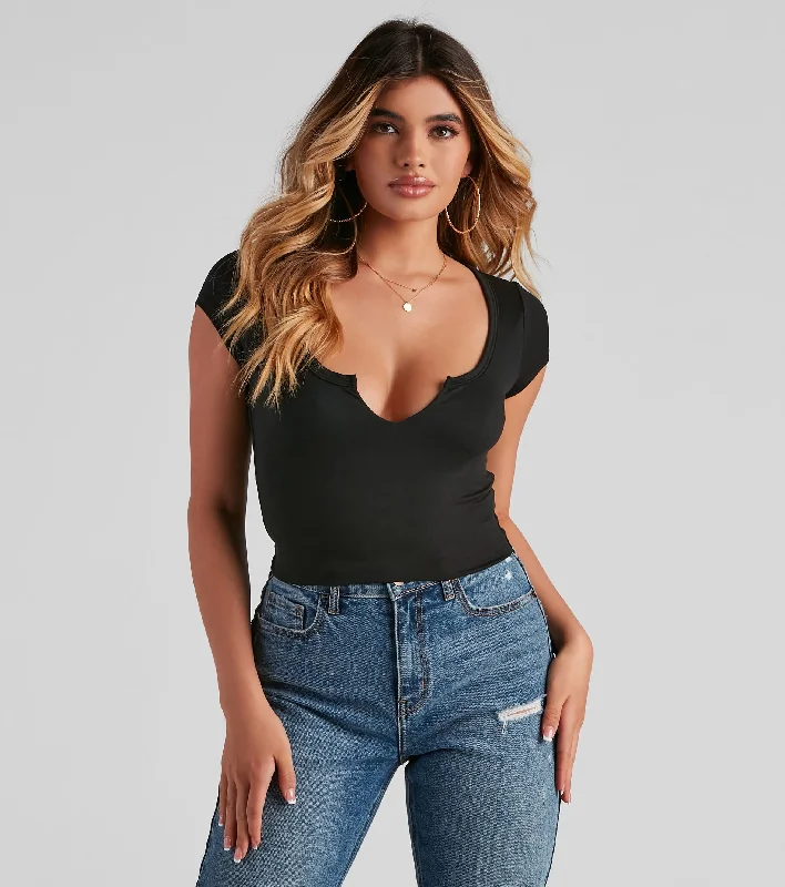 Basic Babes Only Crop Top Anti-Shrink Durable Soft