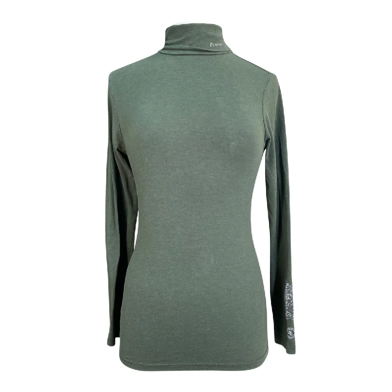 Pikeur 'Sina' Turtleneck Pullover in Forest Green - Women's Medium Fine Merino Wool