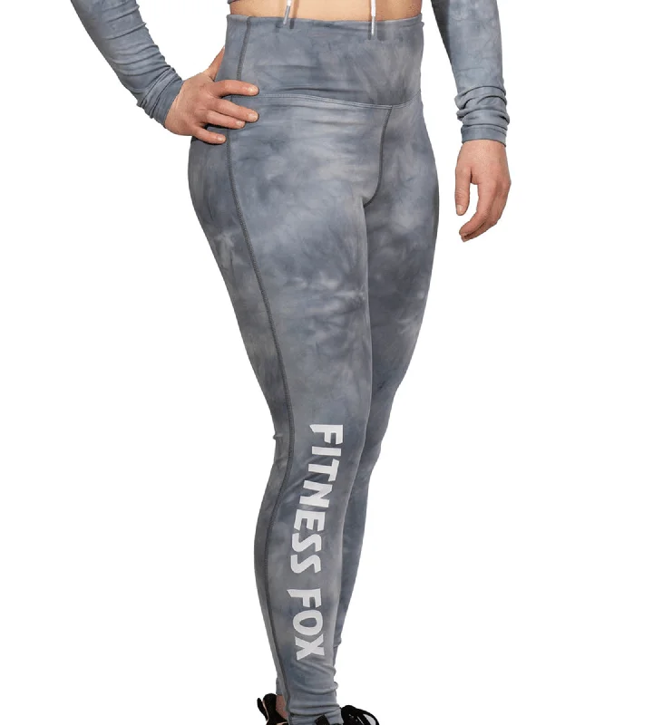 Fitnessfox Tie Dye Grey Full Length Scrunch Bum Leggings Comfortable Fleece-Lined Leggings Fitnessfox Tie Dye Grey Full Length Scrunch Bum Leggings Comfortable Fleece-Lined Leggings