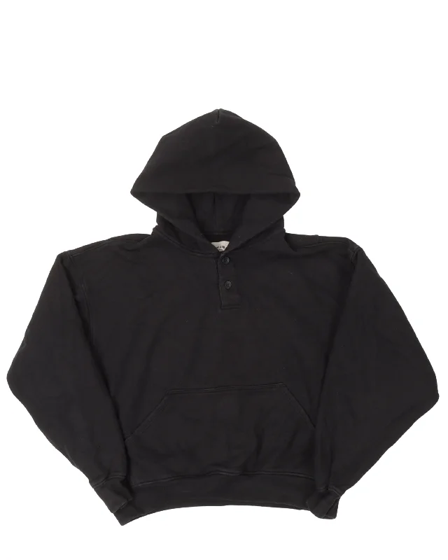 Sixth Collection Button Up Hoodie Hoodie with Camouflage Military Edgy