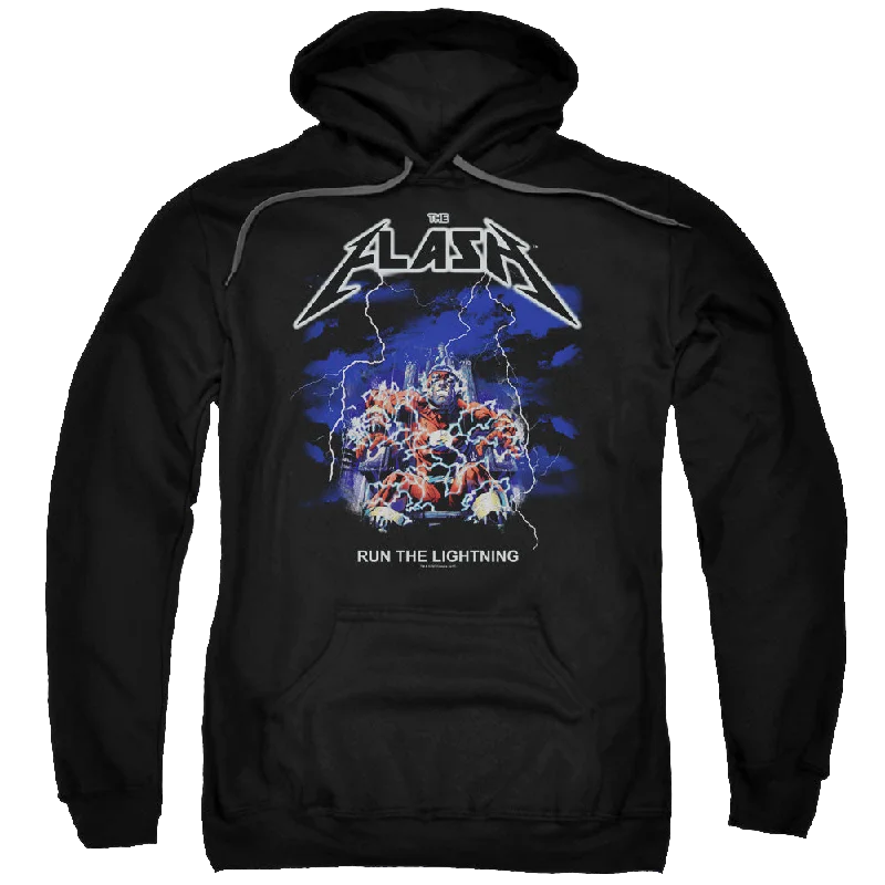 Flash, The Run The Lightning - Pullover Hoodie Shirred Sleeve Feminine