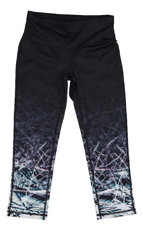 Ideology Women's Fashion Printed Cropped Leggings, Noir, XS Comfortable Classic Yoga Leggings Ideology Women's Fashion Printed Cropped Leggings, Noir, XS Comfortable Classic Yoga Leggings