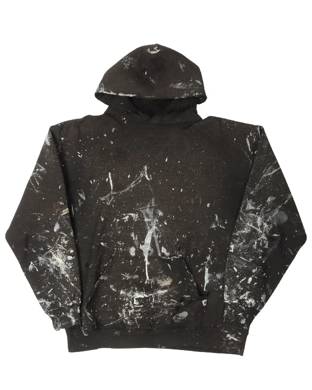 Paint Splatter Russell Hoodie Hoodie with Half-Zip Sporty Casual