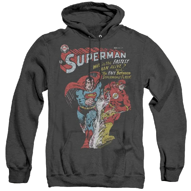 Flash, The Fastest - Heather Pullover Hoodie Long Bell Sleeve