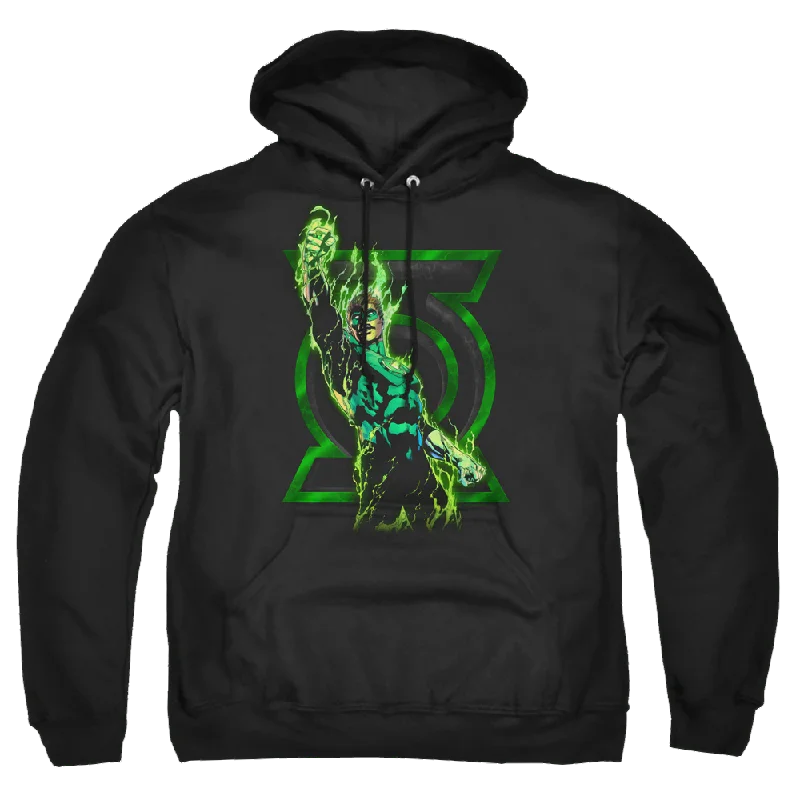 Green Lantern Fully Charged - Pullover Hoodie Slit Sleeve Stylish