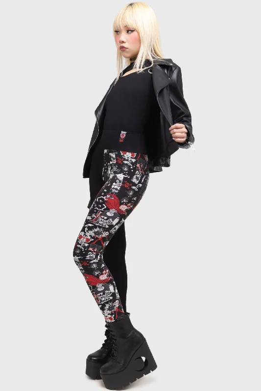 Fighting Crime Leggings Fashionable Moisture-Wicking Leggings
