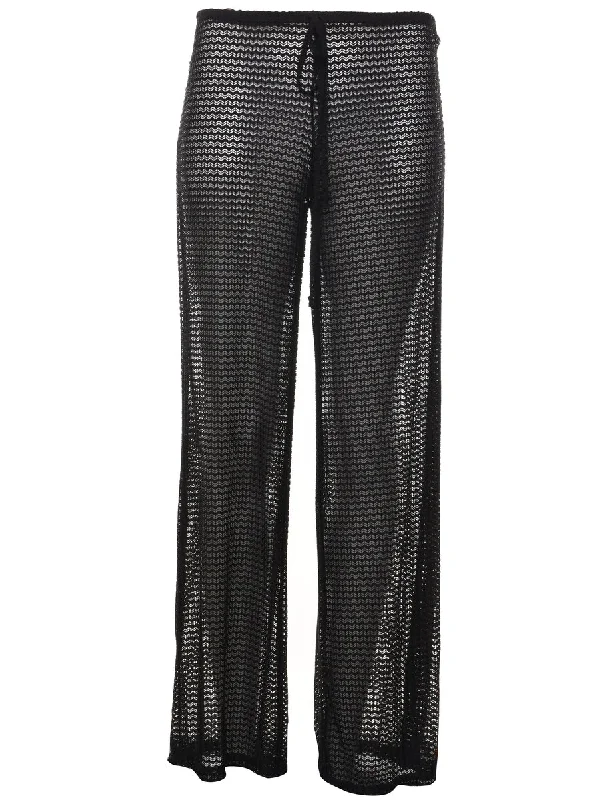 Black Trousers - W26 L31 Trousers Bootcut Casual