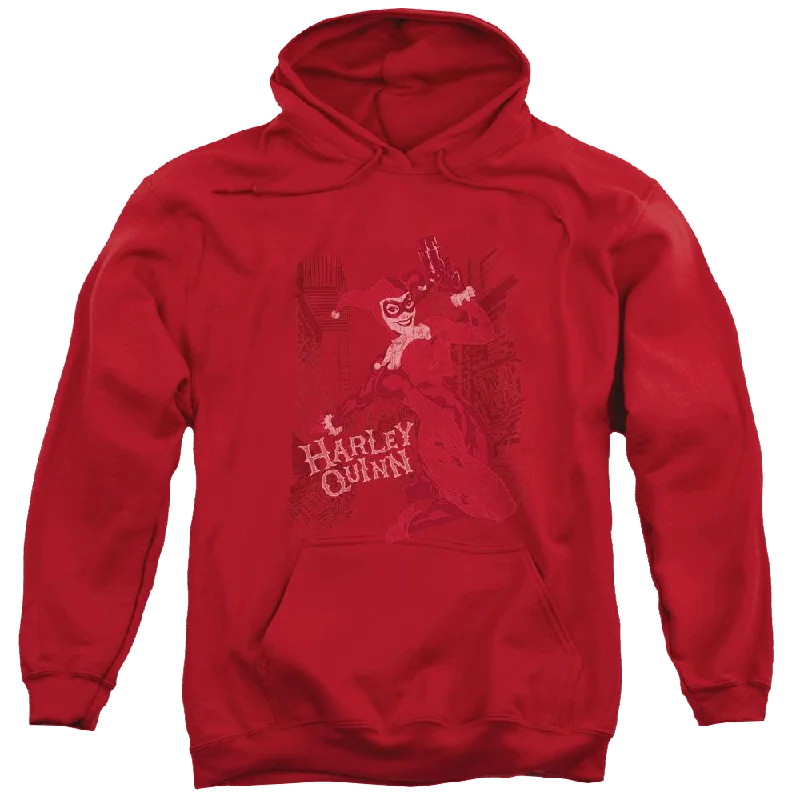 Batman Harley's Packing - Pullover Hoodie Asymmetrical Hem Sweater