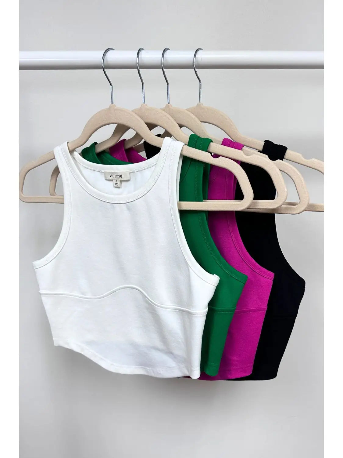 Bustline Crop Top Welt Pockets Slit Pockets Flap Pockets