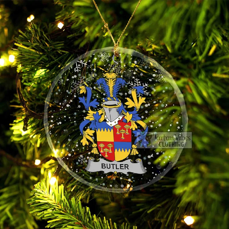 Butler Irish Clan Christmas Glass Ornament with Coat of Arms Asymmetrical Diagonal princess Butler Irish Clan Christmas Glass Ornament with Coat of Arms Asymmetrical Diagonal princess