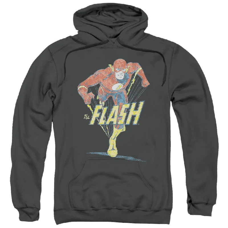 Flash, The Desaturated Flash - Pullover Hoodie Ruffled Neck Pullover