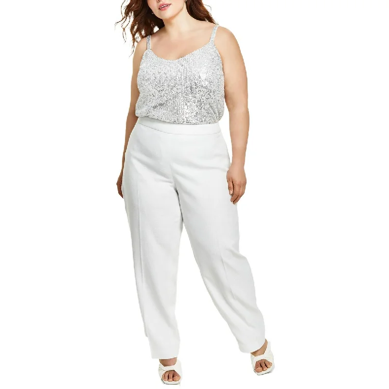 Anne Klein Womens Plus Tweed Trouser Pants Trousers Brand Named