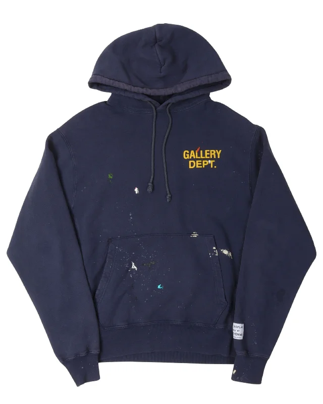 Paint Splatter Hoodie Hoodie with Reflective Safety Nightwear