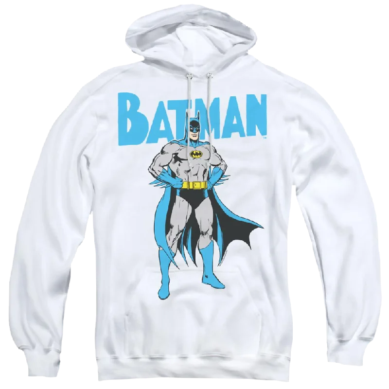 Dc Batman Stance - Pullover Hoodie Button Front Sweater