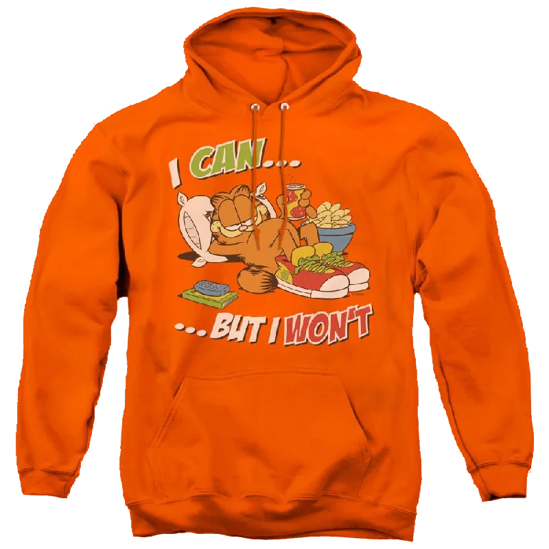 Garfield I Can... - Pullover Hoodie Bateau Neck Pullover