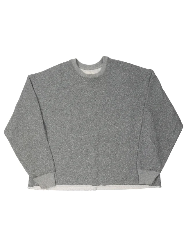Fourth Collection Raw Hem Sweatshirt Hoodie with Elastic Waist Stretchable Comfortable