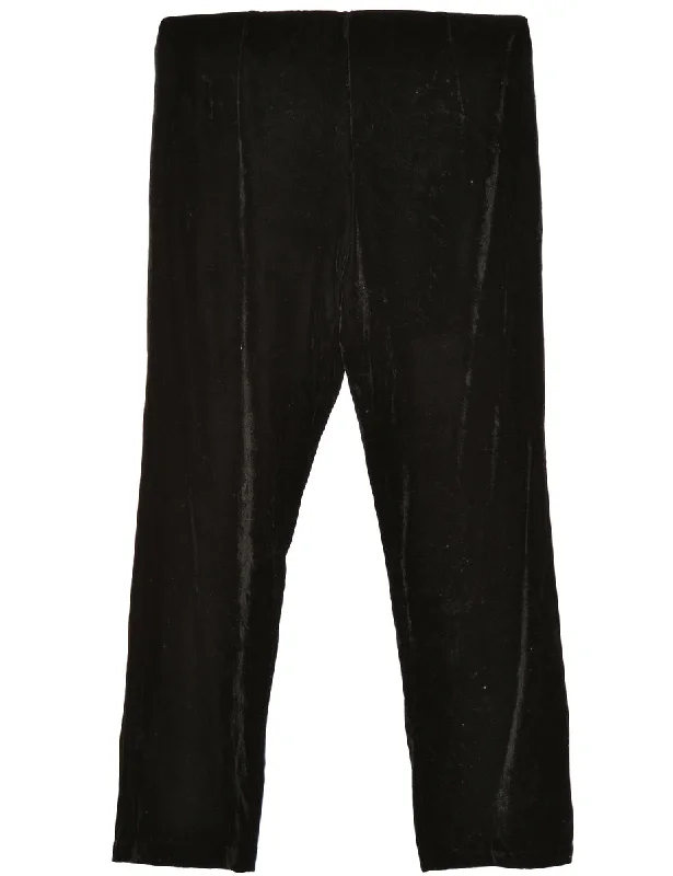 Black Notations Trousers - W32 L33 Trousers Low Rise Relaxed
