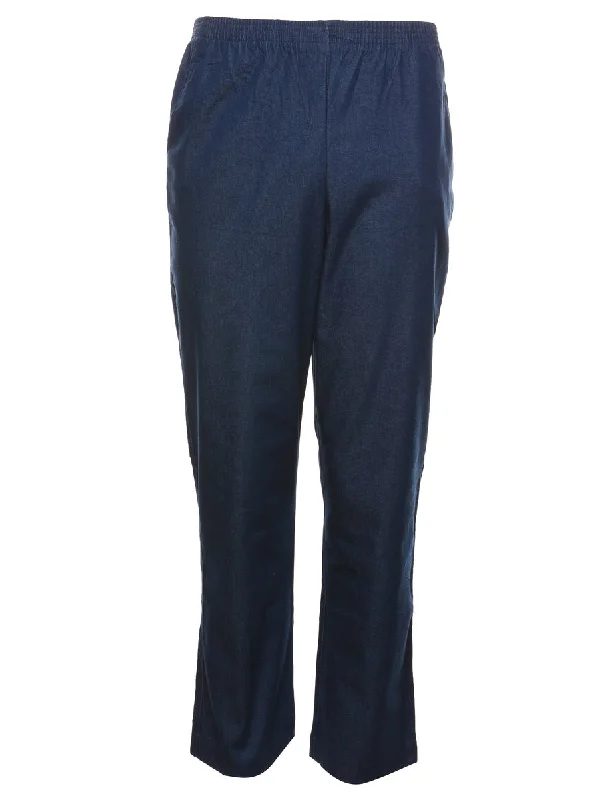 Alfred Dunner Elasticated Waist Dark Wash Denim Trousers - W28 L29 Trousers Favorite Customer Alfred Dunner Elasticated Waist Dark Wash Denim Trousers - W28 L29 Trousers Favorite Customer
