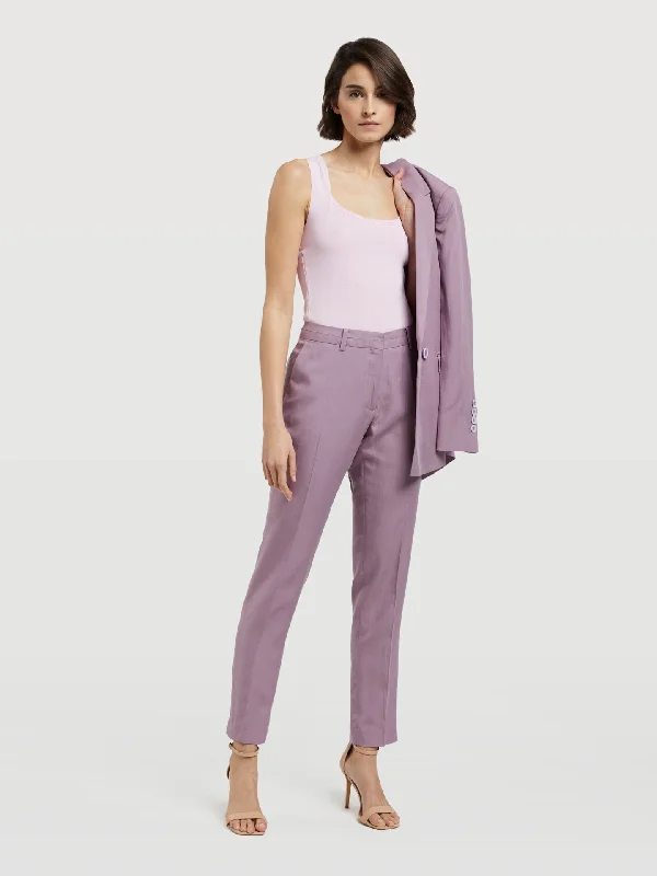 Suit Trousers Trousers Leather Faux