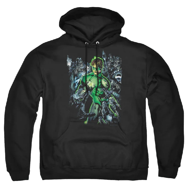 Green Lantern Surrounded By Death - Pullover Hoodie Set Sleeve Pullover