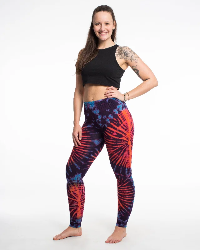 Womens Tie Dye Yoga Leggings Cozy Mid-Rise Workout Leggings