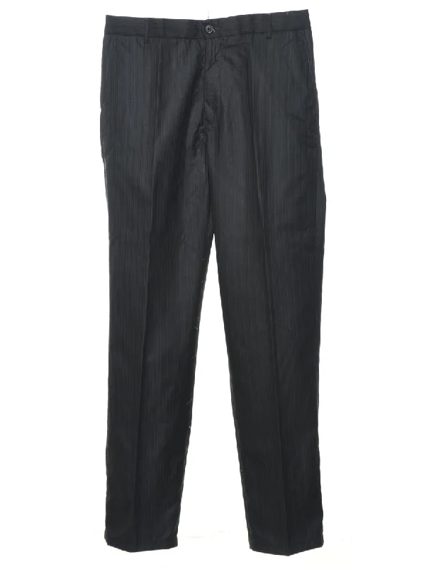 Stripy Pattern Trousers - W33 L31 Trousers Capri Summer
