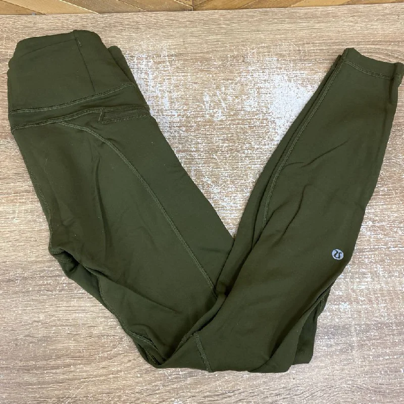 Lululemon - Women's High-Rise Leggings - MSRP $128: Olive Green-women-6 Fashionable High-Rise Leggings
