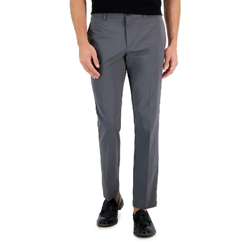 Perry Ellis Portfolio Mens Stretch Slim Fit Trouser Pants Trousers Formal Black