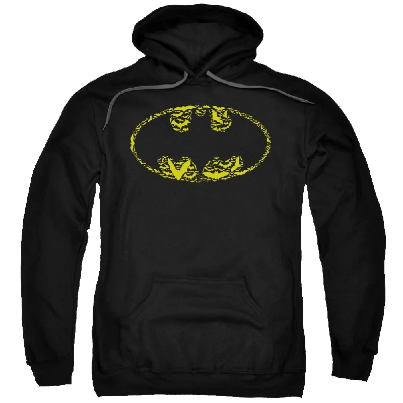 Batman Bats On Bats - Pullover Hoodie Sheath Sleeve Elegant