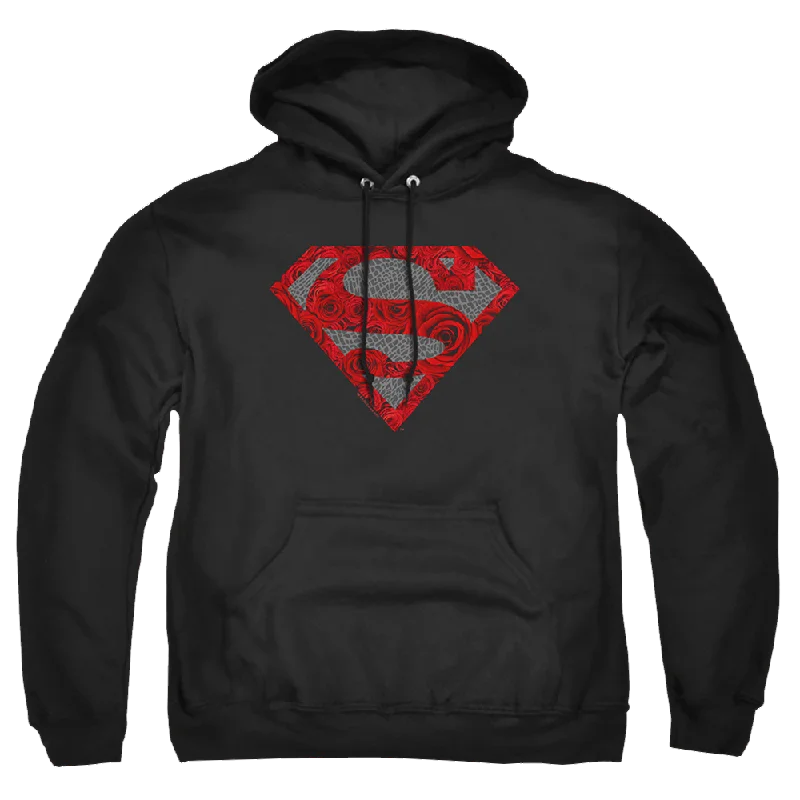 Superman Elephant Rose Shield - Pullover Hoodie Thin Wool Pullover