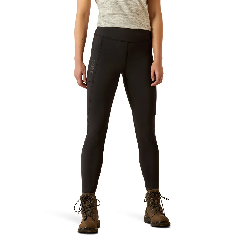Ariat Ladies Rebar Lightweight Black Leggings 10058778 Comfortable Slip-On Leggings