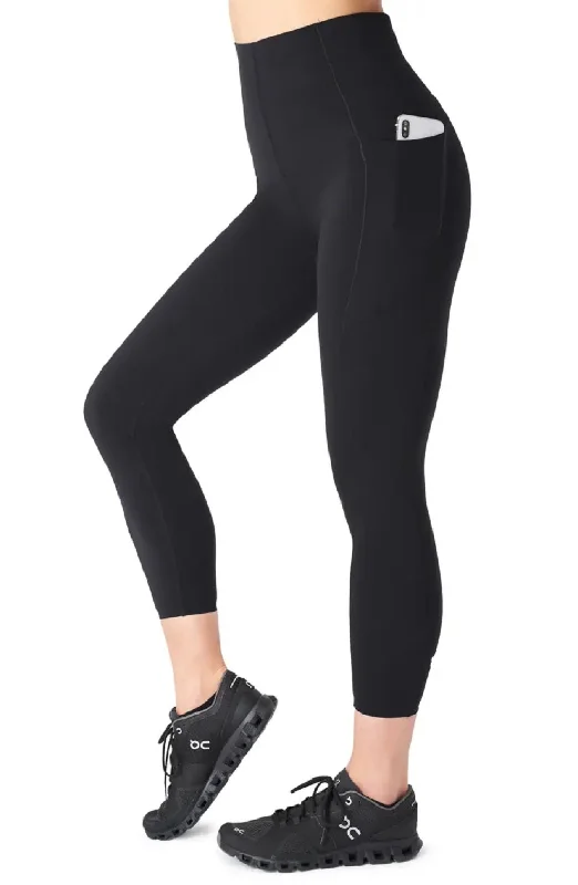 Sweaty Betty Women's Power High Waist 7/8 Workout Leggings, Black, XXS Comfortable Athletic Tights