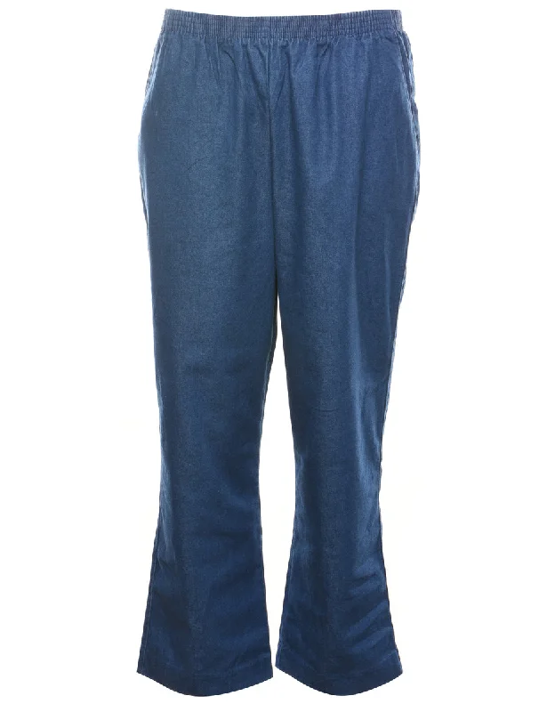 Alfred Dunner Casual Medium Wash Denim Trousers - W30 L27 Trousers New Arrival