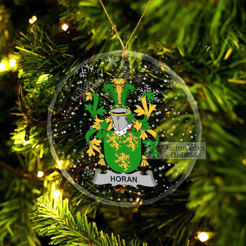 Horan Irish Clan Christmas Glass Ornament with Coat of Arms Quilted Jacket Anorak Windbreaker Horan Irish Clan Christmas Glass Ornament with Coat of Arms Quilted Jacket Anorak Windbreaker