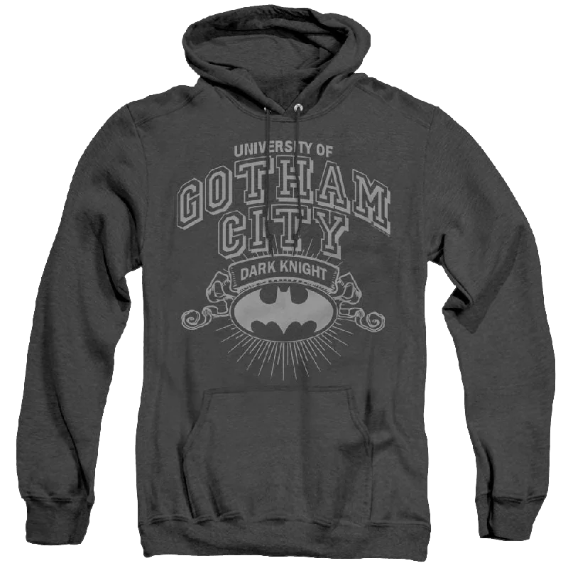 Dc Batman University Of Gotham - Heather Pullover Hoodie Hooded Pullover Sweater