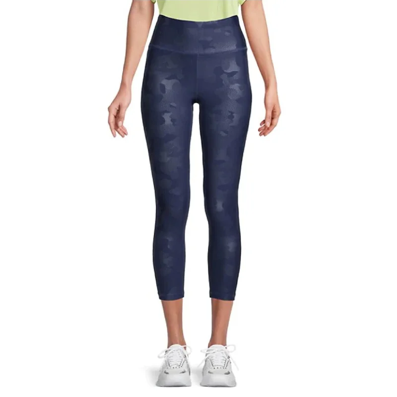 DKNY Sport Cloud Tonal Camo-Print Leggings - Navy Fashionable High-Rise Leggings