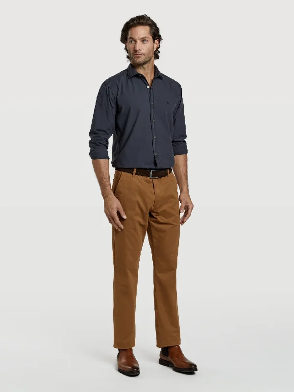 Regular fit basic chino trousers Trousers Print Floral