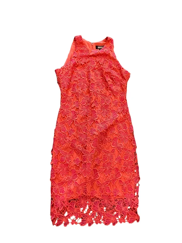 Dress Casual Midi By Alexia Admor In Pink, Size: 4 Elegant Satin Slip Midi Dress