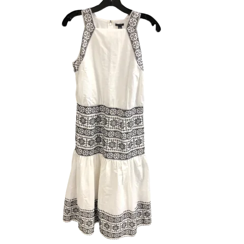Dress Casual Midi By Ann Taylor In Black & White, Size: 2 Fashionable High-Low Midi Dress Dress Casual Midi By Ann Taylor In Black & White, Size: 2 Fashionable High-Low Midi Dress