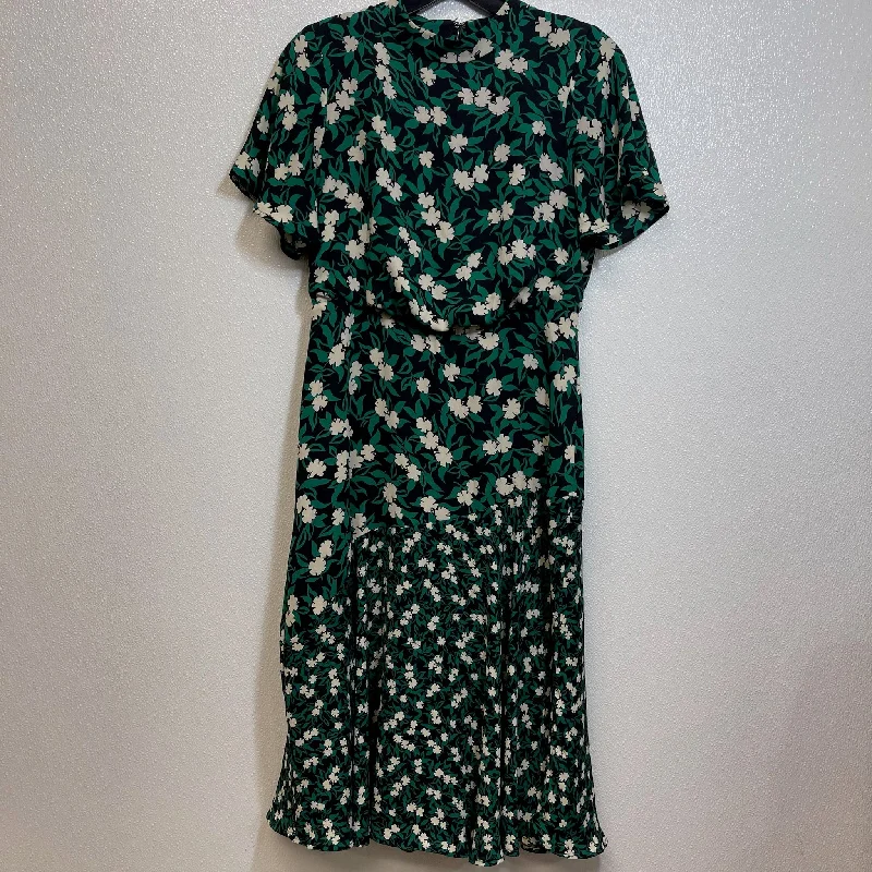 Dress Casual Midi By Ann Taylor O In Green, Size: 0 Fashionable High-Low Midi Dress