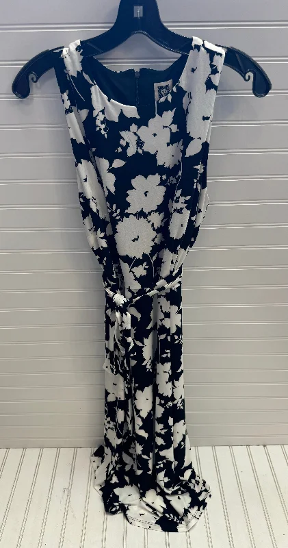 Dress Casual Midi By Anne Klein In Black & White, Size: 12 Trendy Ruffled Sleeve Midi Dress Dress Casual Midi By Anne Klein In Black & White, Size: 12 Trendy Ruffled Sleeve Midi Dress