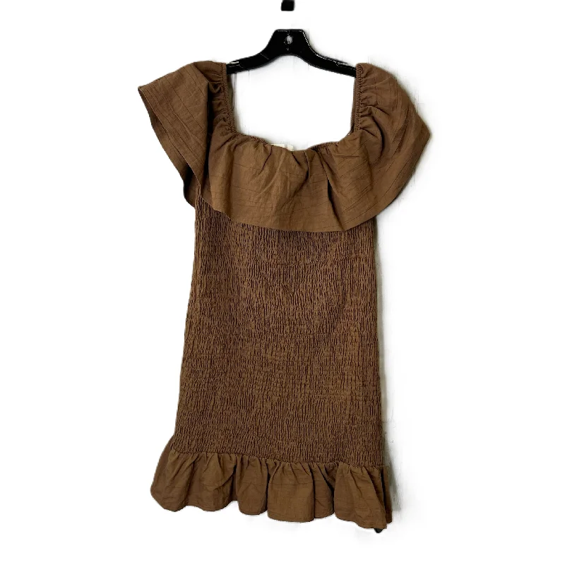 Dress Casual Midi By Anthropologie In Brown, Size: L Cozy Knit Midi Dress