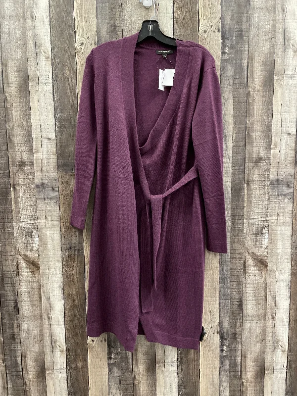 Dress Casual Midi By Banana Republic In Purple, Size: S Trendy Knit Midi Dress
