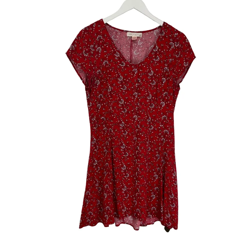 Dress Casual Midi By Band Of Gypsies In Red, Size: M Fashionable Casual Midi Dress