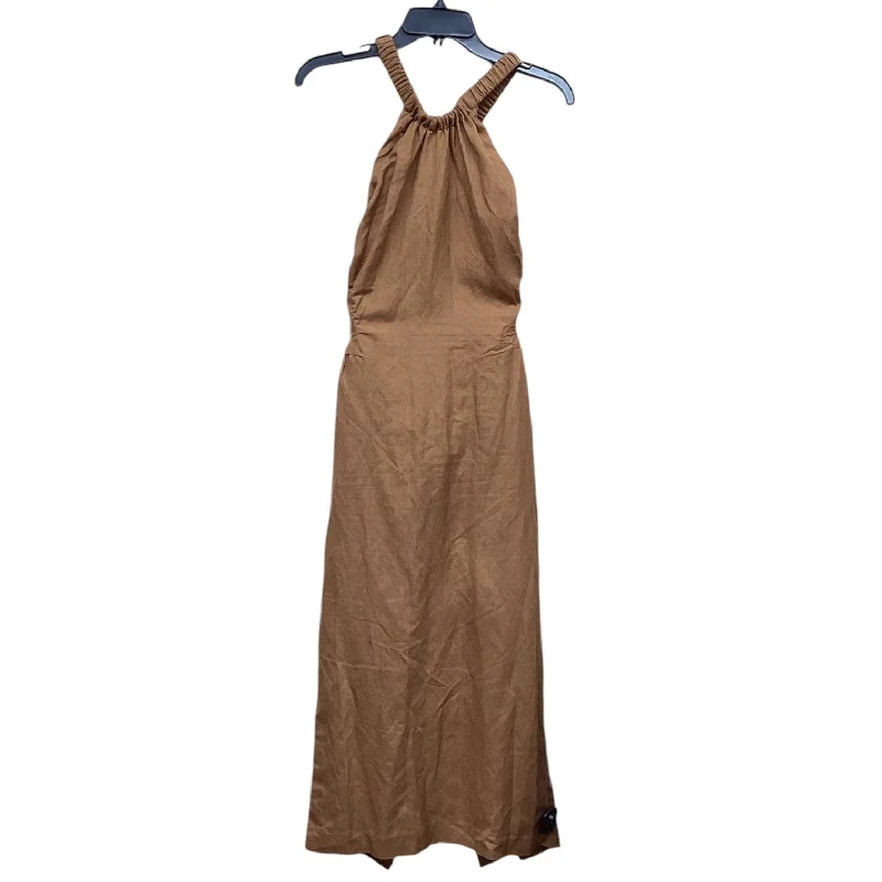 Dress Casual Midi By Bardot In Orange, Size: Xs Comfortable Ruched Midi Dress