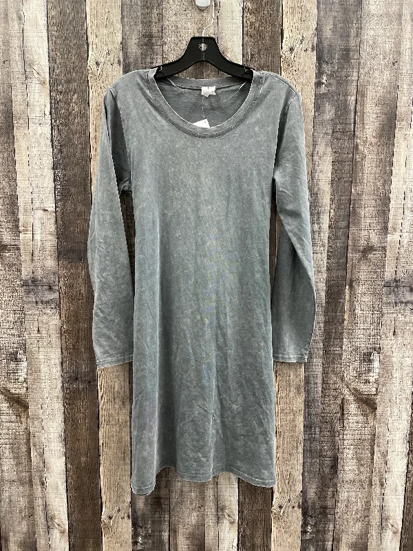 Dress Casual Midi By Cable And Gauge In Grey, Size: M Elegant Floral Skirt Midi Dress Dress Casual Midi By Cable And Gauge In Grey, Size: M Elegant Floral Skirt Midi Dress