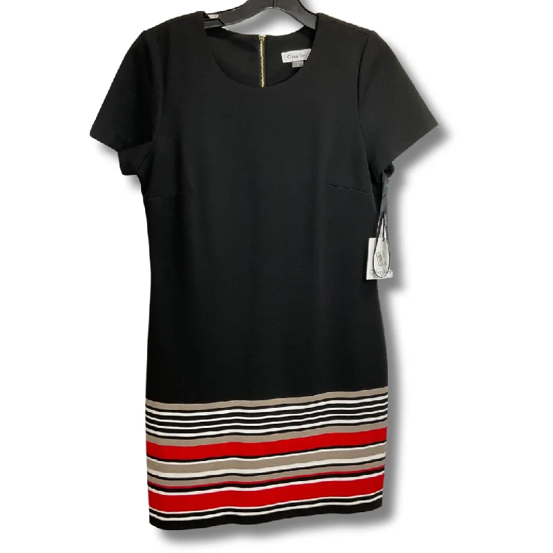 Dress Casual Midi By Calvin Klein In Black, Size: 10 Trendy Ruched Side Midi Dress
